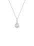LC COLLECTION JEWELLERY 18K White Gold Diamond Pendant Necklace