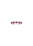 LC COLLECTION JEWELLERY 18K White Gold Baguette Cut Diamond Ruby Ring — Size US 7