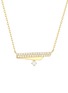 LC COLLECTION JEWELLERY Bar 18K Gold Diamond Necklace