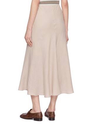 Back View - Click To Enlarge - BRUNELLO CUCINELLI - Flared Midi Skirt