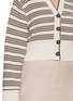  - BRUNELLO CUCINELLI - Striped V-Neck Knit Cardigan