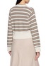 Back View - Click To Enlarge - BRUNELLO CUCINELLI - Striped V-Neck Knit Cardigan