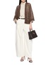 Figure View - Click To Enlarge - BRUNELLO CUCINELLI - Sequinned Open Knit V-Neck Cardigan