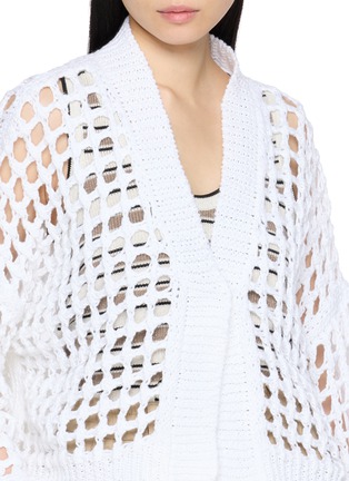  - BRUNELLO CUCINELLI - Open Knit Cotton Cardigan