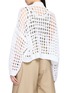 Back View - Click To Enlarge - BRUNELLO CUCINELLI - Open Knit Cotton Cardigan