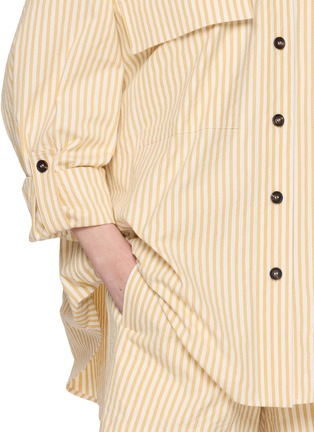  - BRUNELLO CUCINELLI - Long Sleeve Striped Pocket Shirt