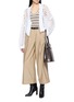 Figure View - Click To Enlarge - BRUNELLO CUCINELLI - Wide Leg Pants