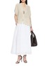 Figure View - Click To Enlarge - BRUNELLO CUCINELLI - Embroidered Midi Skirt