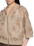 - BRUNELLO CUCINELLI - Sequin Floral Embroidered Cotton Gauze Bomber Jacket