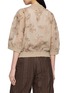 Back View - Click To Enlarge - BRUNELLO CUCINELLI - Sequin Floral Embroidered Cotton Gauze Bomber Jacket