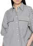  - BRUNELLO CUCINELLI - Striped Seersucker Denim Shirt