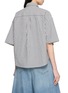 Back View - Click To Enlarge - BRUNELLO CUCINELLI - Striped Seersucker Denim Shirt