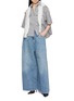 Figure View - Click To Enlarge - BRUNELLO CUCINELLI - Striped Seersucker Denim Shirt