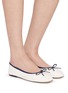 Figure View - Click To Enlarge - PEDDER RED - Gracie Leather Ballerina Flats