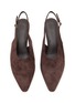 Detail View - Click To Enlarge - PEDDER RED - Qiana 50 Suede Slingback Pumps