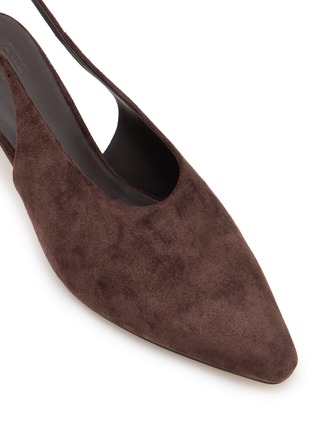 Detail View - Click To Enlarge - PEDDER RED - Qiana 50 Suede Slingback Pumps