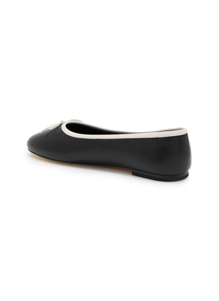  - PEDDER RED - Gracie Leather Ballerina Flats