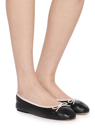 Figure View - Click To Enlarge - PEDDER RED - Gracie Leather Ballerina Flats