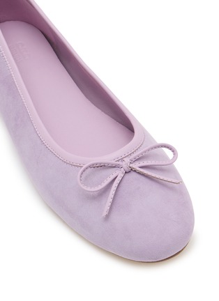 Detail View - Click To Enlarge - PEDDER RED - Gracie Suede Ballerina Flats