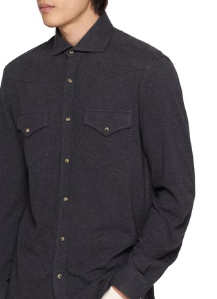  - BRUNELLO CUCINELLI - Piqué Jersey Shirt