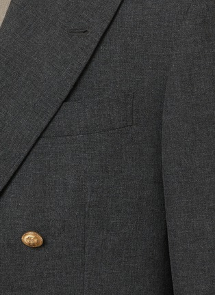  - BRUNELLO CUCINELLI - Double Breasted Mouliné Blazer