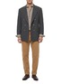 Figure View - Click To Enlarge - BRUNELLO CUCINELLI - Double Breasted Mouliné Blazer