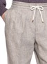  - BRUNELLO CUCINELLI - Drawstring Waistband Diagonal Hemp Linen Pants