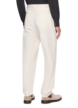 Back View - Click To Enlarge - BRUNELLO CUCINELLI - Structured Canvas Pants