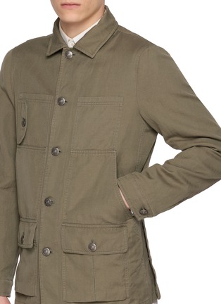  - BRUNELLO CUCINELLI - Structured Canvas Field Jacket