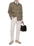 Figure View - Click To Enlarge - BRUNELLO CUCINELLI - Structured Canvas Field Jacket