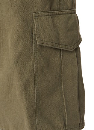  - BRUNELLO CUCINELLI - Garment Dyed Structured Canvas Cargo Bermuda Shorts
