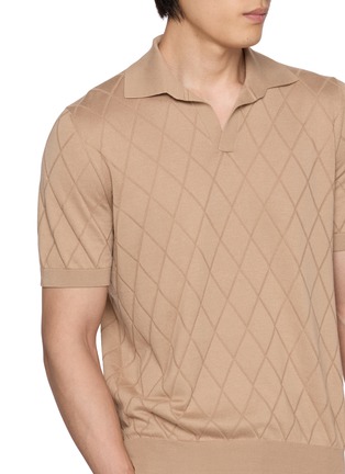  - BRUNELLO CUCINELLI - Short Sleeve Cotton Polo Sweater