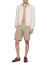 Figure View - Click To Enlarge - BRUNELLO CUCINELLI - Short Sleeve Cotton Polo Sweater