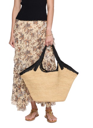 Figure View - Click To Enlarge - LIMAIA - Mino Raffia Tote Bag