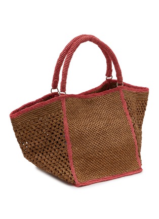 Detail View - Click To Enlarge - LIMAIA - Nivo Raffia Tote Bag
