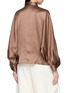 Back View - Click To Enlarge - BRUNELLO CUCINELLI - Long Sleeve Satin Shirt