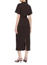 Back View - Click To Enlarge - BRUNELLO CUCINELLI - Belted Shift Midi Dress