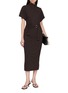 Figure View - Click To Enlarge - BRUNELLO CUCINELLI - Belted Shift Midi Dress