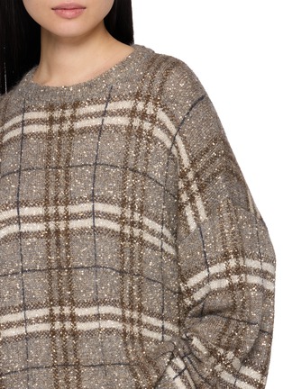  - BRUNELLO CUCINELLI - Sequin Chequered Knit Sweater