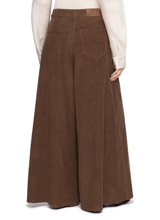 Back View - Click To Enlarge - BRUNELLO CUCINELLI - Wide Leg Corduroy Pants