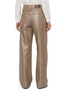 Back View - Click To Enlarge - BRUNELLO CUCINELLI - Metallic Finish Wide Leg Denim Jeans