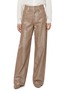 Main View - Click To Enlarge - BRUNELLO CUCINELLI - Metallic Finish Wide Leg Denim Jeans