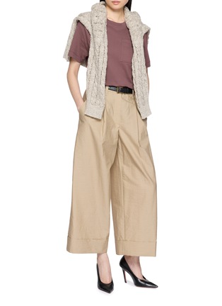Figure View - Click To Enlarge - BRUNELLO CUCINELLI - Cotton Jersey Pocket T-Shirt
