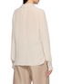Back View - Click To Enlarge - BRUNELLO CUCINELLI - Long Sleeve Draped Scarf Neck Blouse