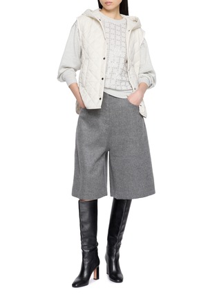 Figure View - Click To Enlarge - BRUNELLO CUCINELLI - Chequered Cashmere Sweater