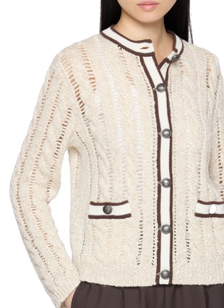  - BRUNELLO CUCINELLI - Openwork Cable Knit Cardigan