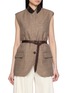 BRUNELLO CUCINELLI Belted Houndstooth Gilet