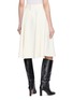 Back View - Click To Enlarge - BRUNELLO CUCINELLI - Cotton Wool Flared Skirt