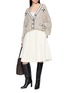 Figure View - Click To Enlarge - BRUNELLO CUCINELLI - Cotton Wool Flared Skirt