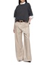 Figure View - Click To Enlarge - BRUNELLO CUCINELLI - Beaded Trim Compact Soft Jersey Sweatshirt
